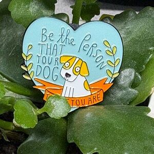 Dog lover enamel pin